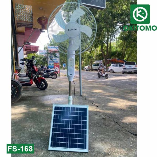 Quạt cây đứng tích điện năng lượng mặt trời solar fan Thịnh Hoa SF-168 chất